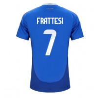 Italy Davide Frattesi #7 Replica Home Shirt Euro 2024 Short Sleeve